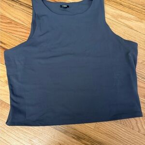 Express Charcoal Sleeveless Muscle Tee